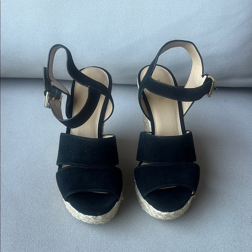 Michael Kors Black Suede Taylor Espadrilles